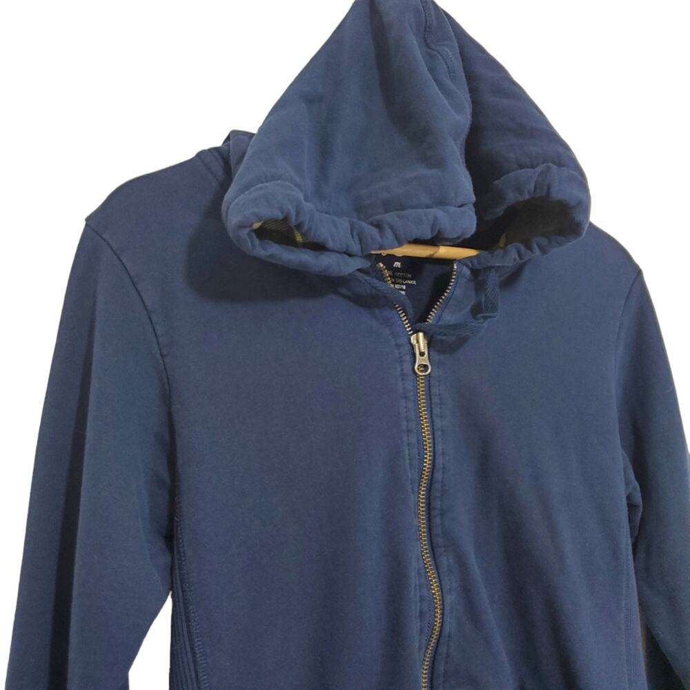 Lucky Brand Zip Up Hoodie with Contrast Camo Hood Lining Casual MEDIUM - Picture 2 of 9